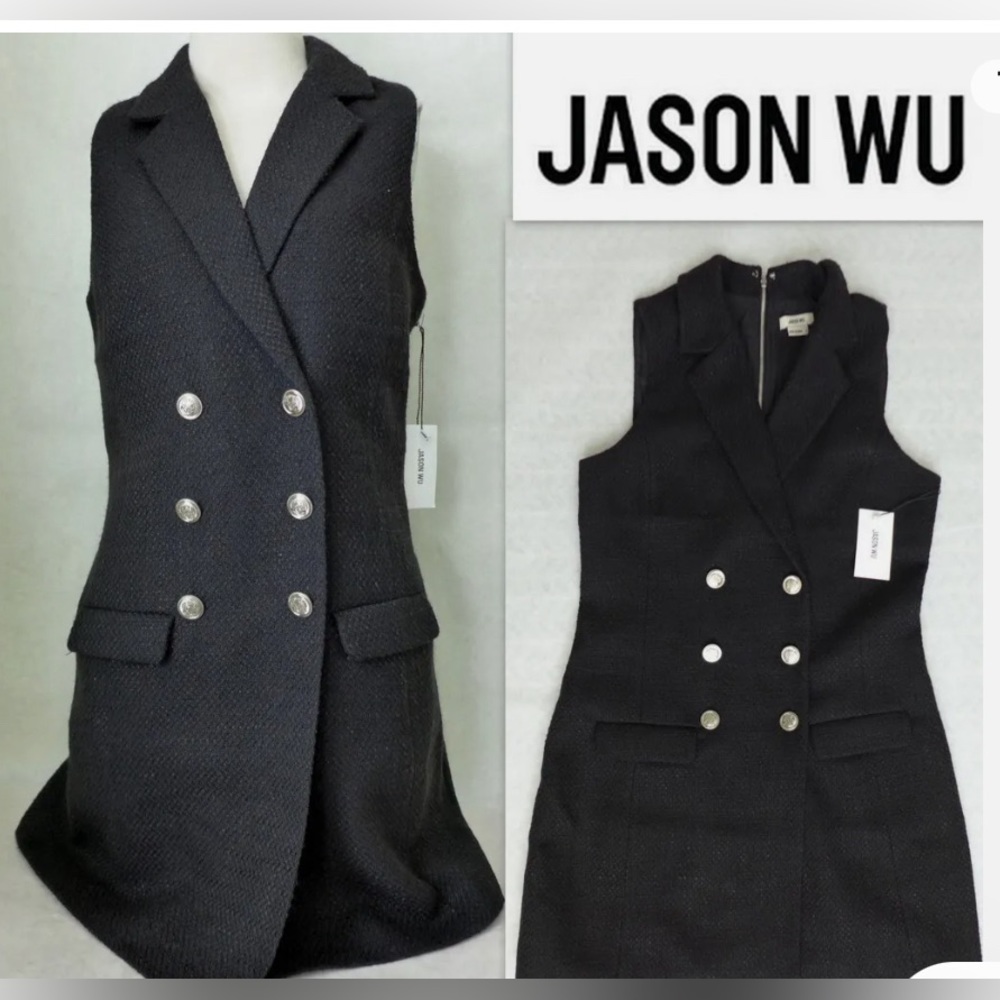 Jason Wu Sleevless Black Blazer Dress